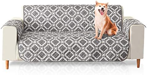 PETCUTE Fundas de Sofa Impermeables Cubre Sofas 3 plazas Protector Sofa Impermeable Funda para sofá para Mascotas Gris PETCUTE Fundas de Sofa Impermeables Cubre Sofas 3 plazas Protector Sofa Impermeable Funda para sofá para Mascotas Gris