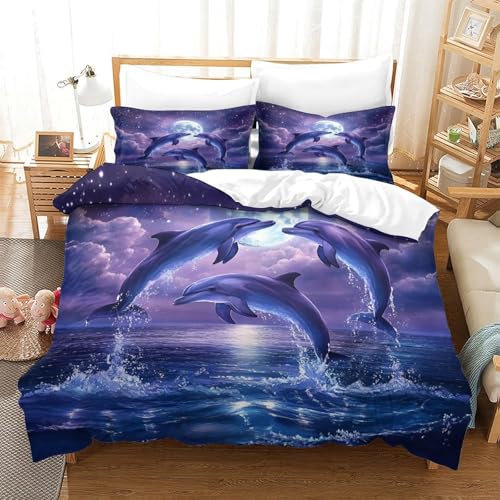 Housse de Couette Dauphin Confortable pour un Sommeil Profond