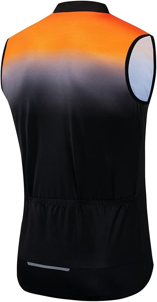 Hotlion Cycling Vest for Men Sleeveless Bike Jersey Shirts Team Bicycle Jacket Tops Reflective