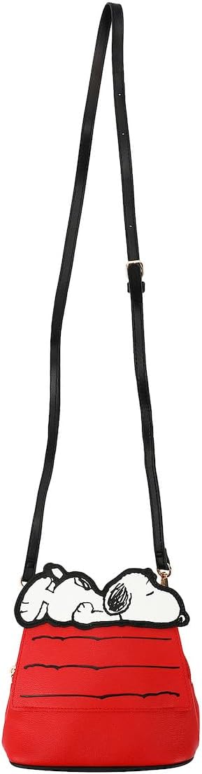 Bioworld Peanuts Snoopy House Red 7.75" Dome Crossbody Bag - Image 2