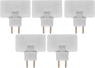 5PCS Flat Socket Converter Wireless Socket 180 Degree Rotation 1 to 3 EU Plug Adapter 110-250V for Placing Behind Furniture.