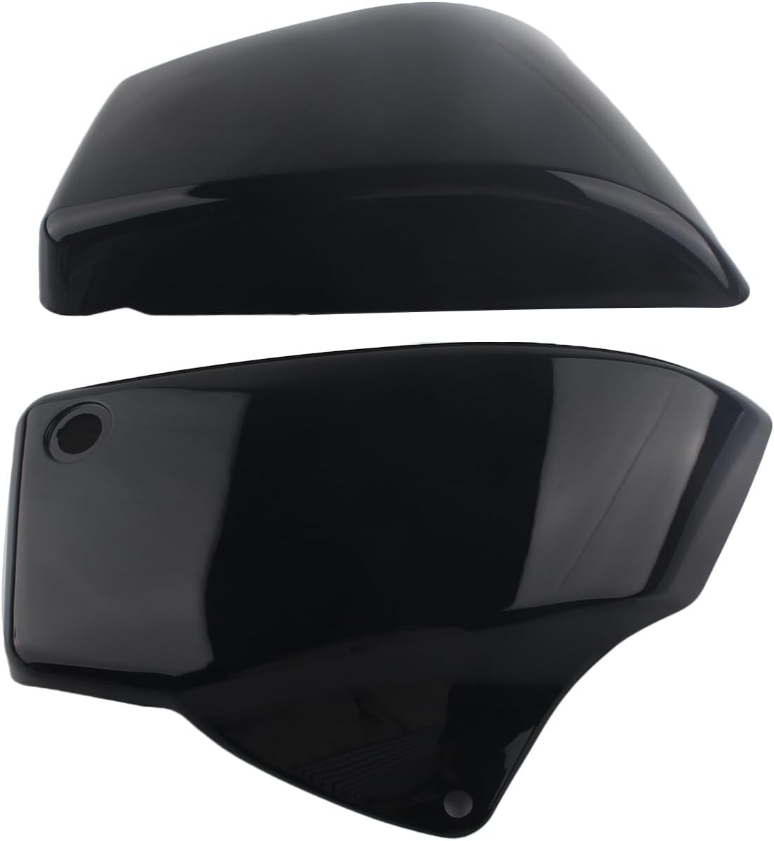 Motorcycle Battery Fairing Covers Side Panel Black Compatible with Honda VT1100 Shadow/Spirit/Sabre 1999-2008