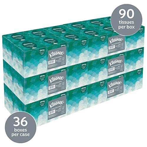 Kleenex Professional Facial Tissue Cube For Business (21271), Upright Face Tissue Box, 6 Bundles/Case, 6 Boxes/Bundle, Pack Of 36 Boxes/Case #TOP1