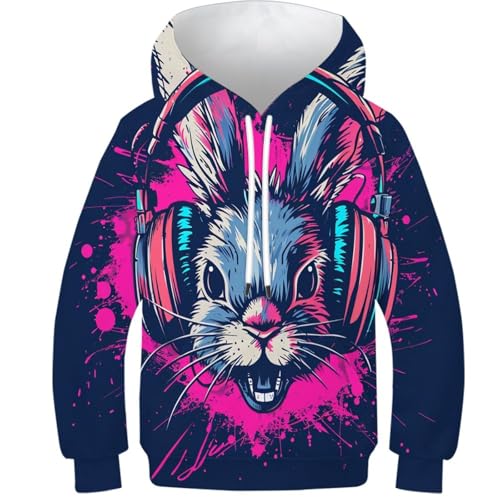 Hoodie Lapin 3D vêtement ado idéal pour les sorties complices en famille
