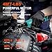 COMOWARE 3/8 Cordless Electric Ratchet Wrench Kit, 40ft-lbs Torque, 12V Power, 8 Sockets, LED Light, Fast Charger, Ergonomic Design