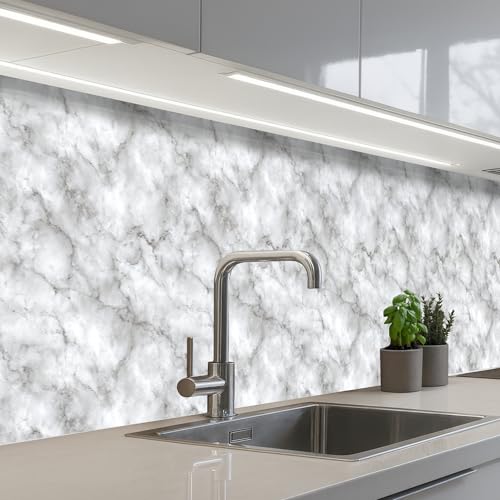 Salpicadero Protector Pared KitchenYeah Renueva tu Cocina con Mármol Gris 2