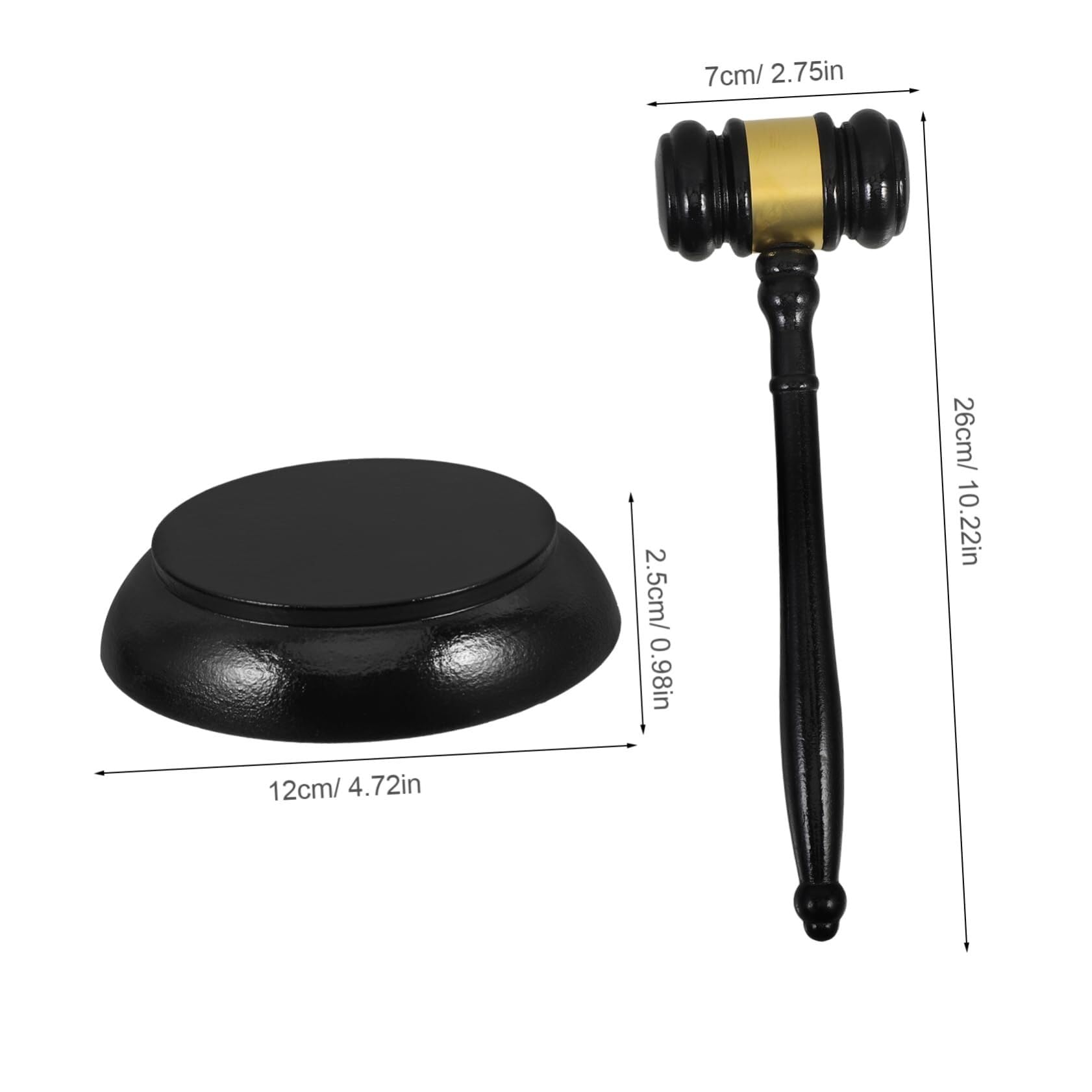 Juego de martillos de subasta de madera for jueces, for subastadores, abogados y jueces Mazas de madera