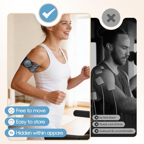 Image of Comfytemp Wireless TENS Unit Muscle Stimulator for Pain Relief with Remote | Portable Rechargeable TENS Machine 2 Sets, 30 Modes, for Back /Neck /Shoulder /Sciatica /Limbs, Gift for Women Men, Carry Case