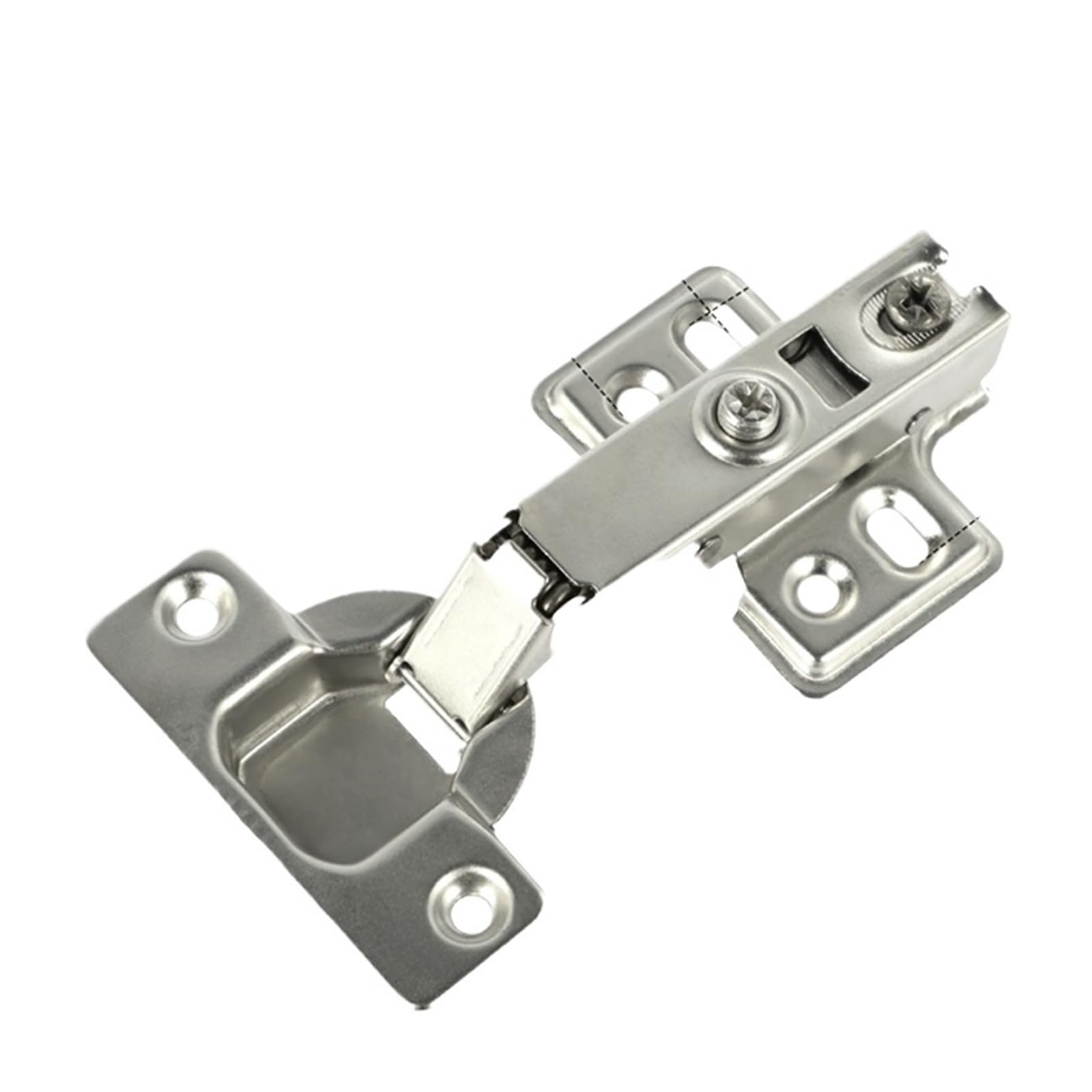 10 Or 20 Pcs Cold Rolled Steel Hydraulic Cabinet Hinge, Damper Buffer Soft Closing for Cupboard and Furniture Doors(20pcs)