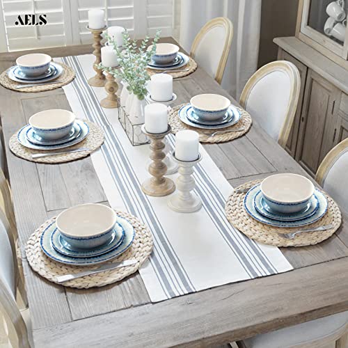 Aels Melamine Dinnerware Set Of 18 Pcs Dinner Dishes Set, Lightweight Unbreakable For Indoor And Outdoor Use, Bpa Free, Dishwasher Safe, Light Blue #TOP3