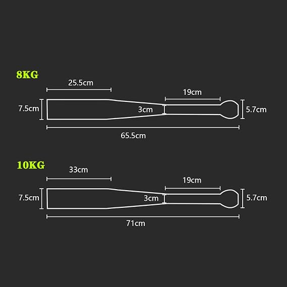 Steel Macebell Indian Clubbell for Effective Full Body Training in Various Weight Levels Muscle Building Aerobic Fitness Weight Lifting for Men and Women 2-10 kg