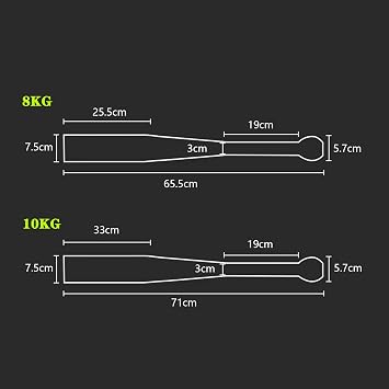Steel Macebell Indian Clubbell for Effective Full Body Training in Various Weight Levels Muscle Building Aerobic Fitness Weight Lifting for Men and Women 2-10 kg