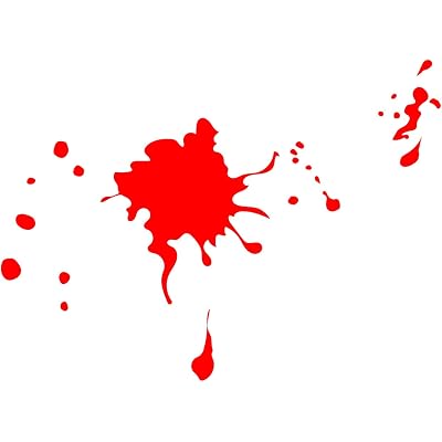 Vinyl Wall Art Decal - Blood Splatter - from 1" to 23" Each - Fun Spooky Halloween Seasonal Decoration Sticker - Kids Teens Adults Indoor Outdoor Wall Door Window Living Room Office Decor