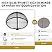 Outdoor Fire Pit Spark Screen Cover Accessory, 36In Patio Round Easy-Opening Fire Mesh Screen Guard, Heavy Duty Steel Firepit Ember Lid with Hinge