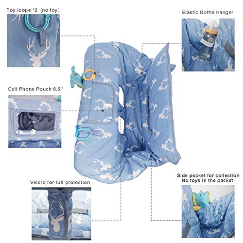 image for ICOPUCA Shopping Cart Cover for Baby boy Girl, Non-Slip Design Cart Co