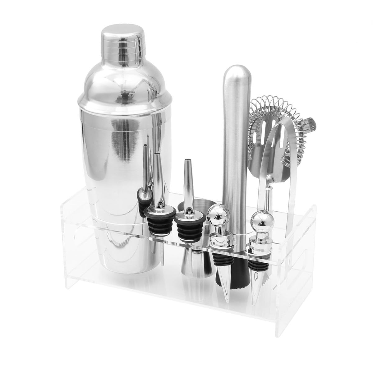 Juego de Coctelera de Acero Inoxidable 750ml, 12 Piezas