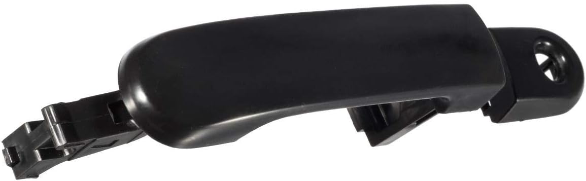 AUTEX Smooth Black Exterior Door Handle Front Left Driver Side Compatible with Tiida 2007-2012 Door Handle Compatible with Versa 07-11 Door Handle W Keyhole 82363