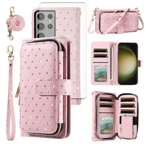 Coque Samsung Galaxy S23 Ultra Rose Souple Mince Anti Rayures Asuwish
