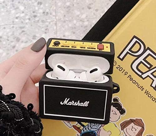 Image of Dezet Cute Soft Silicone Pouh Case for Airpods Pro GEN-2 (2022) � 3D Cartoon Animal Character Cover with Keychain Ring, Shockproof & Dustproof Protective Case for Kids & Girls (Marsh Multi)