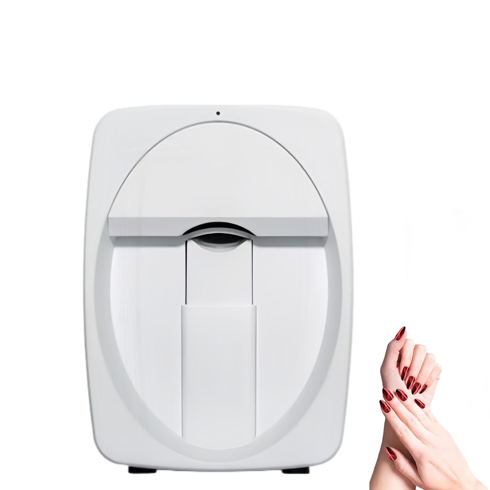 Cyfrowa Mobilna Drukarka Do Zdobienia Paznokci, Drukarka Do Paznokci, Drukarka 3d Do Paznokci Z Obsługą Wi-Fi/Diy, Przenośna Maszyna Do Malowania Paznokci, Ponad 1000 Zdjęć White