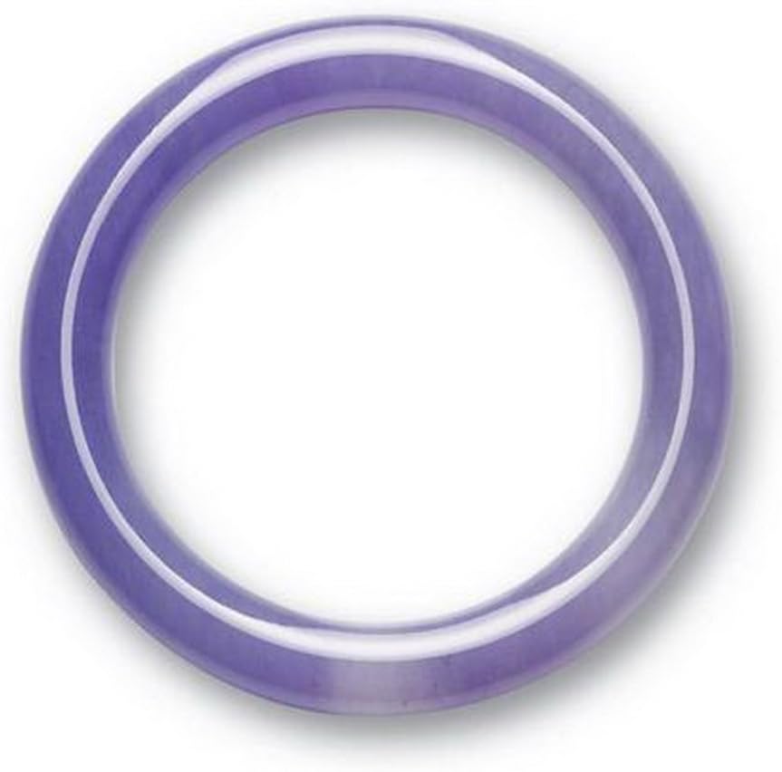Purple Jade Bangle Bracelet (61 mm Wide Opening) (4402)