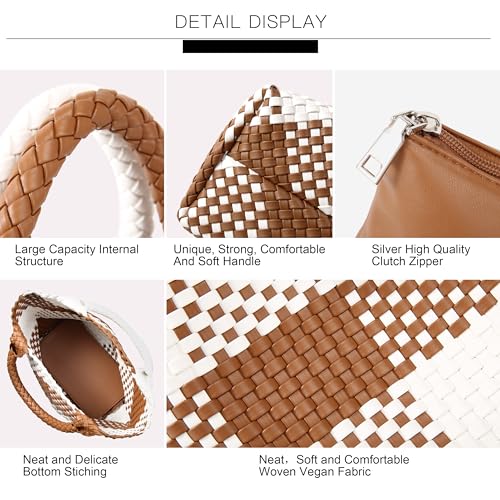 Image of Vegan Leather Purses for Women, Handmade Purses and Handbags Summer Beach Travel Tote Shoulder Bag | WOVEN
