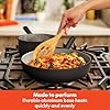 bella 7 Piece Cookware Set with EverGood™ Ceramic Nonstick Coating​, Dishwasher Safe Oven Safe, All Stovetops Compatible, Glass Lids with Silicone Rims, Cool Touch Handles, Black #4