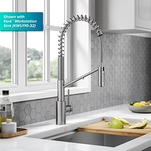 KRAUS Oletto 2-in-1 Commercial Style Pull-Down Single Handle Water Filter Kitchen Faucet for Reverse Osmosis or Water Filtration System in Spot-Free Stainless Steel, KFF-2631SFS by Kraus - Image 3