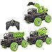 WZHIF 4-Kanal-Kindersimulations-Engineering-Fahrzeug Elektro-RC-Bagger Drahtloser Baumischer Automatischer Kipp-RC-Transportlader Exquisites Bauteam Bester Geburtstag für Jungen, Neujahrsgeschenk