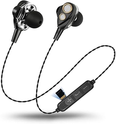 Casque Bluetooth Neckband Wireless Bluetooth Headset Gift, Écouteurs magnétiques 6D Surround en métal, Écouteurs intra-auriculaires avec microphone, Exercice de gymnastique, Pour iPhone Samsung Huawei