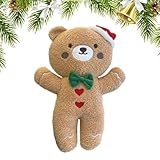 Largement application : améliorez la décoration de vos vacances avec ce joli coussin de Noël en forme de bonhomme de pain, idéal pour ajouter une touche de douceur aux vitrines, aux séances photo et aux événements sur le thème des pans