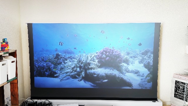 【シワ無し】短焦点対応 プロジェクタースクリーン 100インチ　4K対応 サンワダイレクト本店 サンワサプライ【オフィス・PC周辺通販】