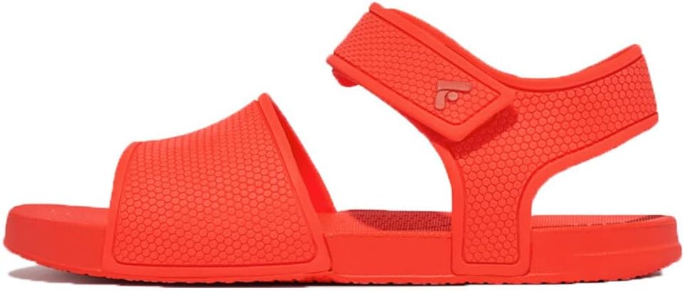 FitFlop iQushion Kids Ergonomic Back-Strap Sandals Neon Orange 12