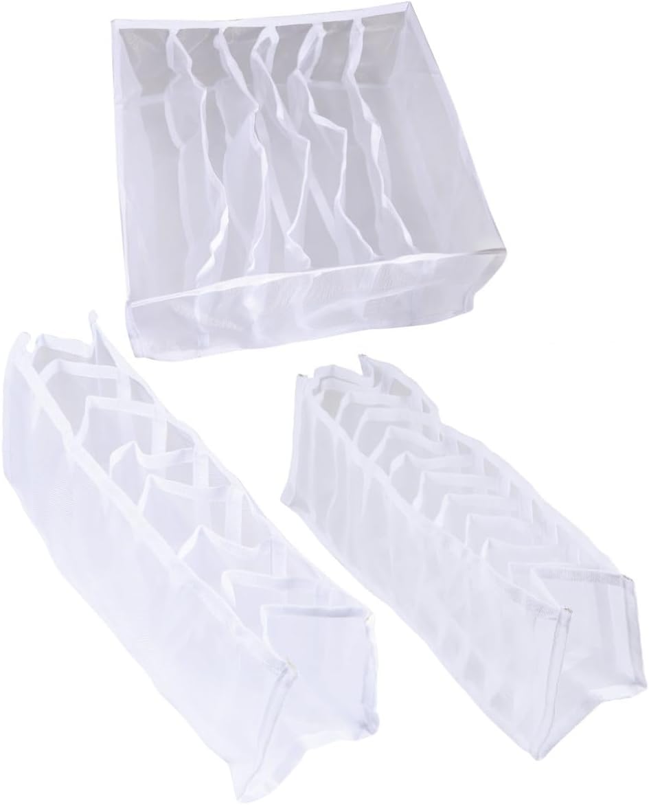 Nylon Underwear Organizer Box Compartments for Bras and Briefs