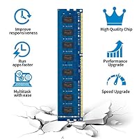 DDR3L-1600 UDIMM 16GB Kit (2x8GB) PC3L 12800 8GB Unbuffered Non-ECC 1.35V CL11 2Rx8 DDR3 DDR3L 1600MHz Dual Rank 240-Pin Desktop Arbeitsspeicher – Ansicht 4