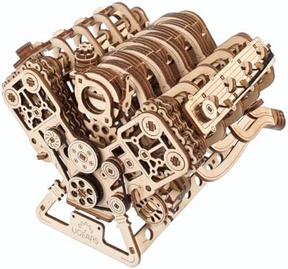 Amazon.com: UGEARS V8 Engine Model Kit - 3D Wooden Puzzles for Adults ...