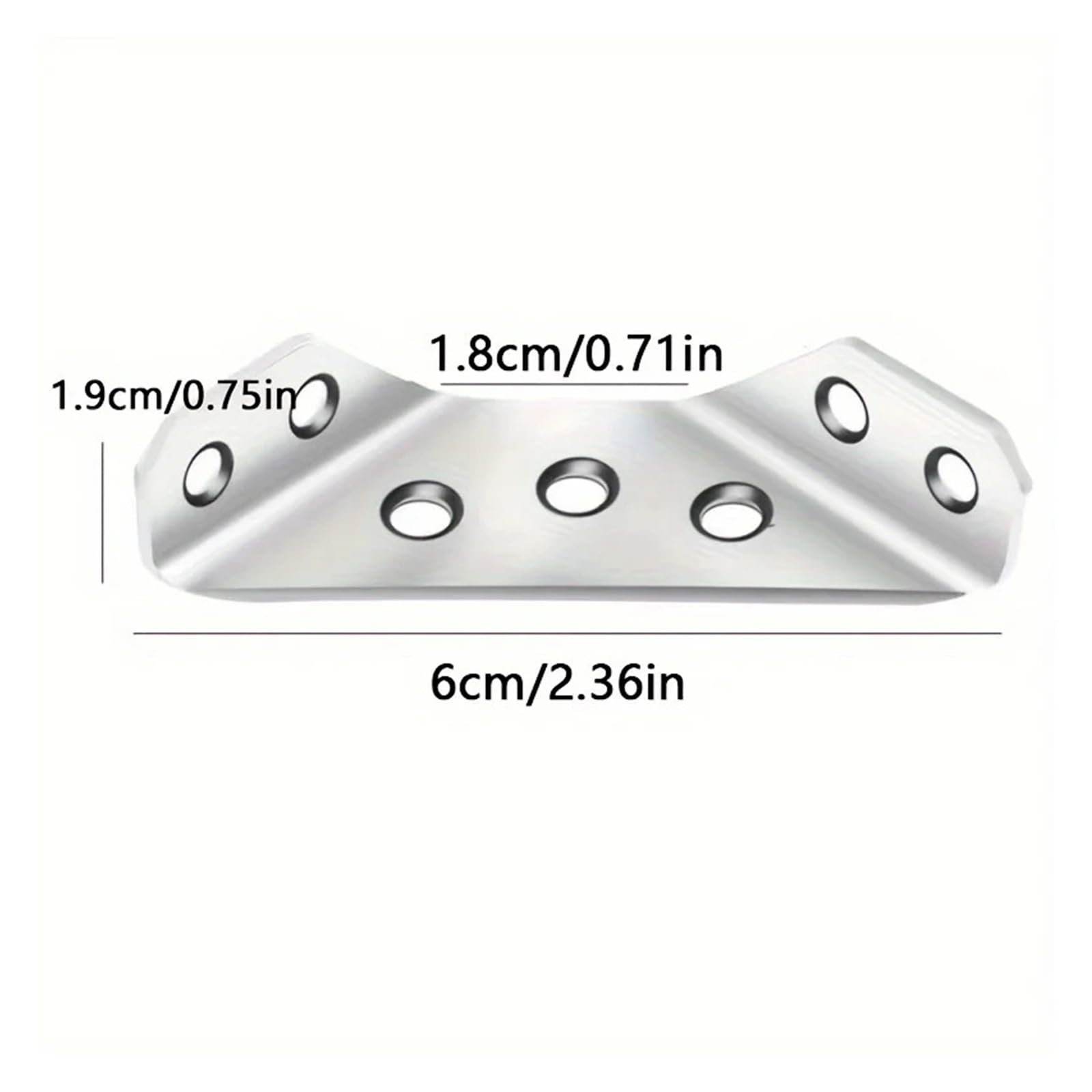 Staffe angolari a 90° in acciaio inossidabile rinforzato | 10 o 20 pezzi, supporti di sostegno for collegamento mobili(10PCS)