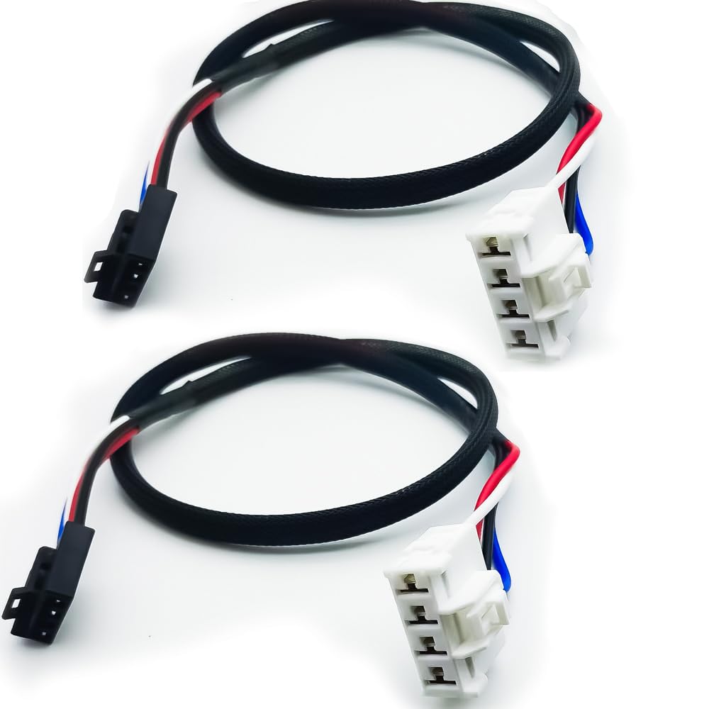 2pcs 302000 Trailer Brake Controller Custom Harness, Vehicle & Brake Control Ends Compatible with Chrysler Aspen Dodge Dakota Durango RAM 1500 2500