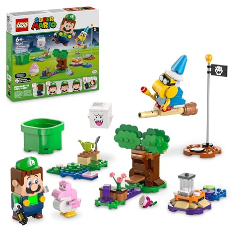 Super Mario Avventure Luigi Interattivo, Giocattolo con 4 Personaggi Nintendo da Collezione tra cui Baby Yoshi Rosa, Giochi per Bambini e Bambine da 6 Anni, Regalo di Compleanno 71440