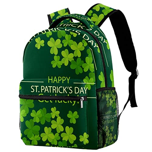 Mochila para portátil de viaje con tréboles de San Patricio ideal para universidad