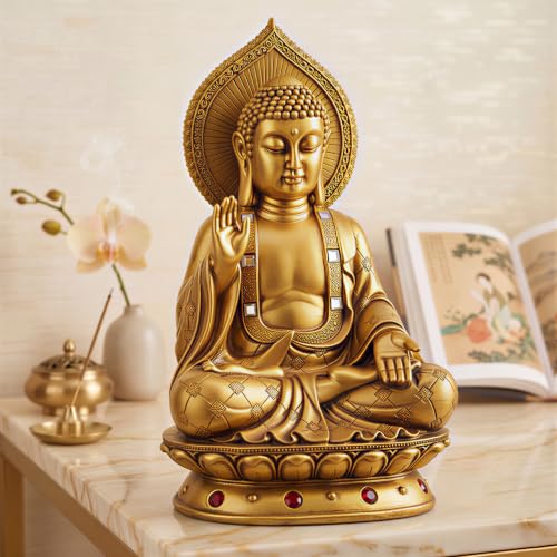 Image of Global Grabbers Buddha Idol Statue | Show Pieces for Home Decor Living Room | House Warming Gifts New Home, Showpiece For Home Decor Living Room, Decorative Items For Home Decor, Gift Items For Home