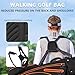 PGM Golf Stand Bag for Men and Women with Cooler, Lightweight and Durable Golf Walking Bag with Adjustable Straps and Waterproof Pockets for Course and Driving Range Use Black Orange