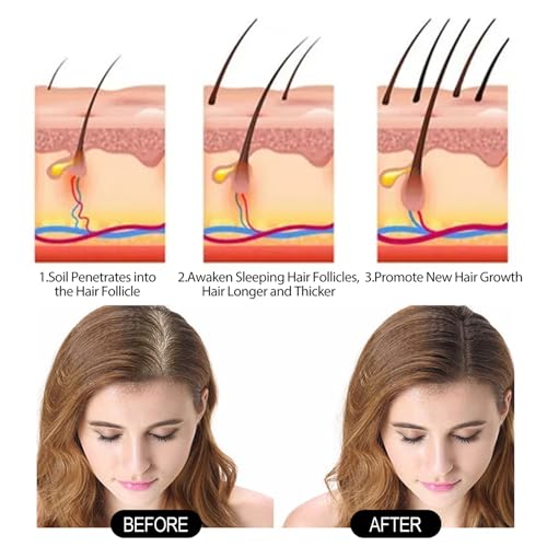 Hair Growth Shampoo,Natural Hair Shampoo With Ginseng and Ginger Root,Moisturizing Soothing,Nourish Scalp,Ganoderma Polygonum Shampoo for Men&Women Use - Image 5