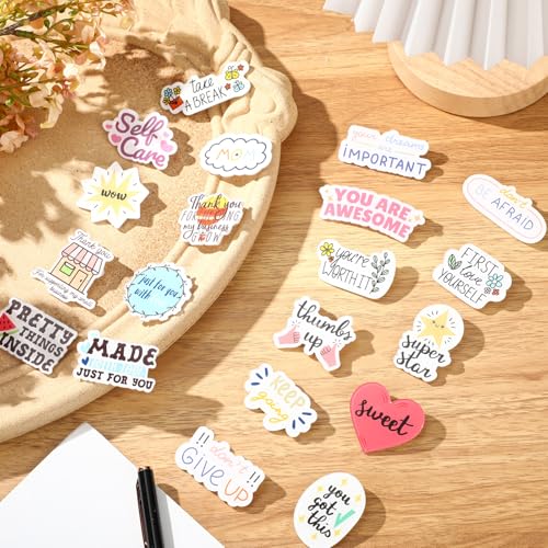 Image of 120 Pcs Employee Appreciation Pins Bulk Lapel Acrylic Pin Women Backpack Brooch Colorful Pins Gifts for Party Decoration
