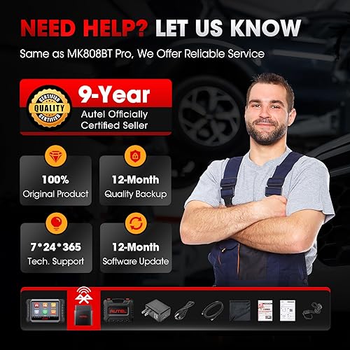 Autel MaxiPRO MP808 Automotive Diagnostic Scan Tool with All Systems Diagnoses, Bi-directional Contr