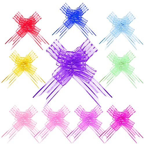 Fiocco in Organza con Fiocco Tirato,20pcs Fiocchi