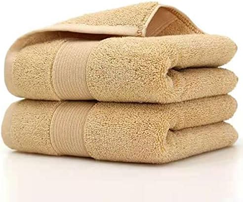 Lchkrep Bathroom Hand Towels (14x30 inch), Home Soft 100% Cotton Super Soft Highly Absorbent Hand Towels for Bath, Hand, Face, Gym and Spa (Beige)