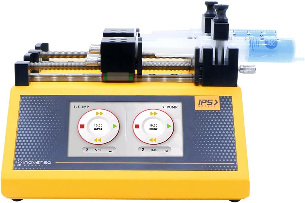 IPS Series Non-Medical Syringe Pump, IPS-14R Syringe Pump, Infuse & Withdrawal, Independent Double Channels for Veterinary & Laboratory