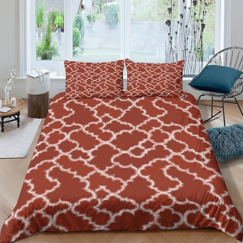 Housse de couette 135x200cm parure de lit 3D microfibres hypoallergique - 4