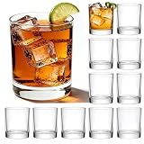 Cadamada 11oz Whiskey Glasses,Heavy Base Rocks Glasses Set of 12